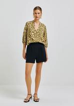 Shorts Feminino Cintura Alta Em Viscolinho