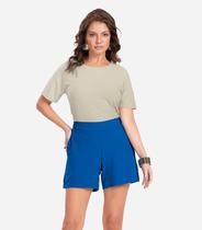 Shorts Feminino Com Bolso Endless Azul Shorts Feminino Com Bolso Endless Azul