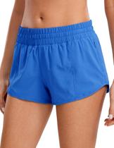Shorts Feminino CRZ YOGA para Corrida Cintura Baixa Secagem Rápida