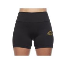 Shorts feminino curto meia coxa cos alto basica lisa uniforme praia academia adulto