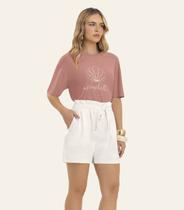 Shorts Feminino De Alfaiataria Endless Bege Shorts Feminino De Alfaiataria Endless Bege