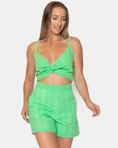 Shorts Feminino de Lese Cintura Alta Le Julie Shorts Feminino de Lese Cintura Alta Le Julie