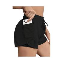 Shorts Feminino de Secagem Rápida para Esportes - Anti-Reflexo, com Bolsos