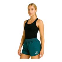 Shorts Feminino de Treino Tactel Verde - SUMMER PRO com Bolsos Academia Shorts Feminino de Treino Tactel Verde - SUMMER PRO com Bolsos Academia