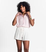 Shorts Feminino De Viscose Select Bege