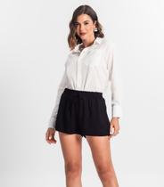 Shorts Feminino De Viscose Select Preto