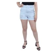 Shorts Feminino Disparate Jeans Claro Laser - 44055