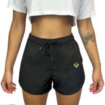 Shorts Feminino Elastano Premium Preto WSS Diamond Colors
