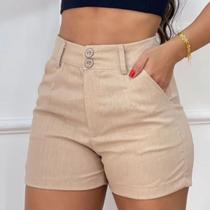 Shorts feminino em linho collors