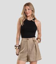 Shorts Feminino em Tecido Dianna Marrom