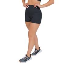 Shorts Feminino Fitness Cós Alto Preto