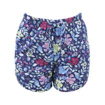 Shorts Feminino Floral Colorido Moda Praia Verão Fresquinho