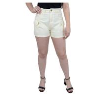 Shorts Feminino FreeSurf Sarja Cargo Bege Caqui - 12120