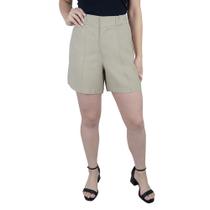 Shorts Feminino Gatos e Atos Alfaiataria Bege - G2309 Shorts Feminino Gatos e Atos Alfaiataria Bege - G2309