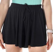 Shorts feminino godê tay soltinho malha fresquinha
