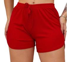 Shorts feminino individual malha canelada conforto para o seu dia qualidade premium uso casual