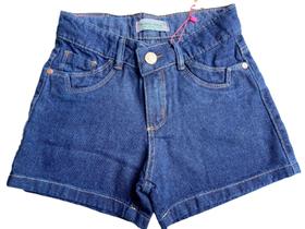 Shorts feminino jeans com glitter - MAMAO VERDE