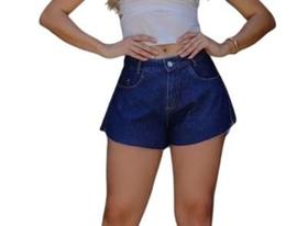 Shorts Feminino Jeans Godê Primavera Verão Retrô C38