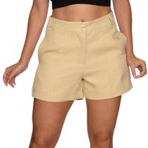 Shorts Feminino Liso Alfaiataria Tecido Premium Moda 1715 Shorts Feminino Liso Alfaiataria Tecido Premium Moda 1715