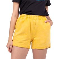 Shorts Feminino Marmorizado Manhattan Amarelo - Estilo Urbano e Confortável