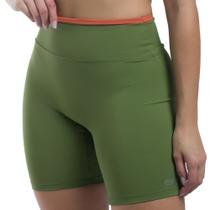 Shorts Feminino My Fitness Básico Army Green/Topaz Marcio May Sports
