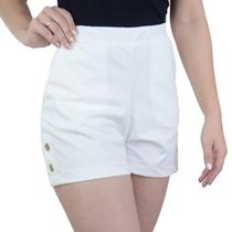 Shorts Feminino Olho Fatal Crepe Off White - 60167