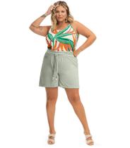 Shorts Feminino Plus Linho Secret