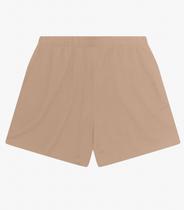 Shorts Feminino Plus Size Com Bolsos Secret Glam Marrom