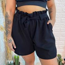 Shorts Feminino Plus Size Soltinho Em Tecido Duna Verão Fresquinho Social Elegante - Cactus Store