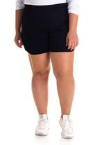 Shorts Feminino Plus Size Visco Transpasse Lateral - Serena