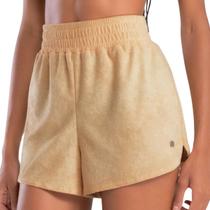 Shorts Feminino Praia Atoalhado Secagem Rápida Poliéster She 38402