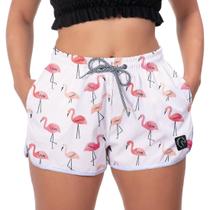 Shorts Feminino Praia Moda Verão Tactel Premium Macio Leve Soltinho Secagem Rápida
