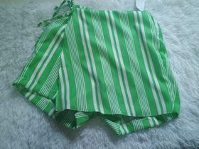 SHORTS FEMININO SAIA COM AMARRAÇÃO ESTILO & CONFORTO cor:cremetamanho:p