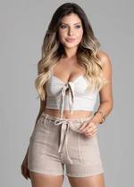 Shorts Feminino Sarja Sawary 278614 Shorts Feminino Sarja Sawary 278614