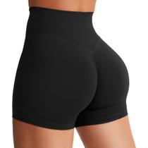 Shorts Feminino YEOREO Biker Cintura Alta 11,5 cm Preto Shorts Feminino YEOREO Biker Cintura Alta 11,5 cm Preto