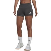 Shorts femininos adidas Team cinza escuro/branco XX-Small
