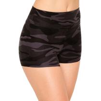 Shorts femininos ALWAYS Workout Yoga Premium com estampa camuflada macia