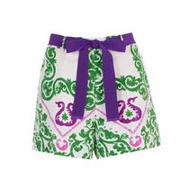 Shorts Femininos Casuais De Verão Com Cintura Alta E Design De Cinto Multicolorido CHCH Fashion