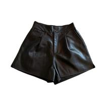 Shorts Femininos De Cintura Alta Em PU Outono Inverno Retrô Y2K Chique Casual Estilo Urbano Shorts Femininos De Cintura Alta Em PU Outono Inverno Retrô Y2K Chique Casual Estilo Urbano