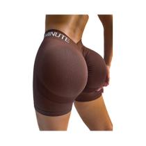 Shorts Femininos De Nylon Respirável Com Estampa De Letras E Efeito Levanta Bumbum Em V Para Yoga, Shorts Femininos De Nylon Respirável Com Estampa De Letras E Efeito Levanta Bumbum Em V Para Yoga,