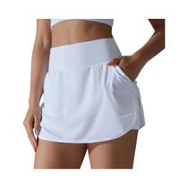 Shorts Femininos De Secagem Rápida Com Dupla Camada Para Academia, Corrida E Treino, Com Bolso
