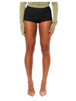 Shorts femininos RoseSeek Low Rise Booty pretos XXXXL