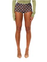 Shorts femininos RoseSeek Low Rise Booty Y2k Skinny Brown XXS Shorts femininos RoseSeek Low Rise Booty Y2k Skinny Brown XXS
