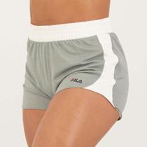 Shorts Fila Block Sports Feminino Cinza