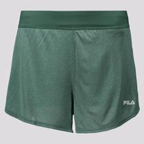Shorts Fila Double Basic Train III Feminino Verde Shorts Fila Double Basic Train III Feminino Verde