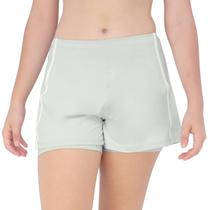 Shorts Fila Duplo Tennis Sports Club Cinza Claro e Branco Shorts Fila Duplo Tennis Sports Club Cinza Claro e Branco