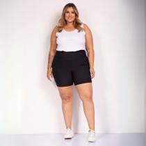 Shorts fitness de poliamida sem bolso