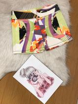 Shorts fitness estampado tamanho G