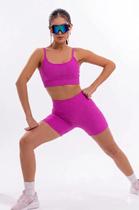 Shorts Fitness Feminino Cós Alto Zero Transparência para Academia Treino Confortável Shorts Fitness Feminino Cós Alto Zero Transparência para Academia Treino Confortável