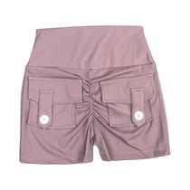 Shorts Fitness Femininos Com Efeito Levanta Bumbum, Estilo Cargo, Secagem Rápida, Com Bolso, Para